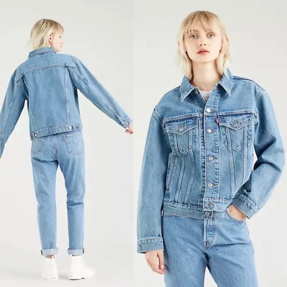 NWT Levi's Ex-Boyfriend Trucker Jean Jacket - Picture 7 of 16